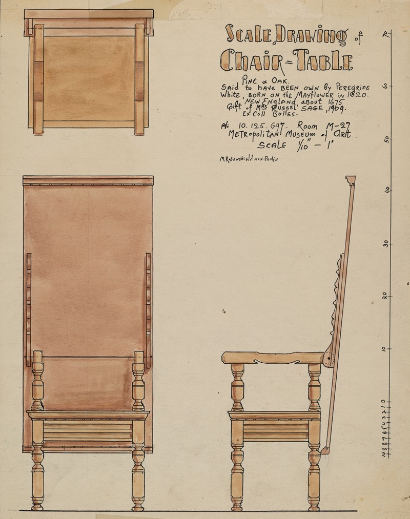 M. Rosenshield-von-Paulin - Chair-table