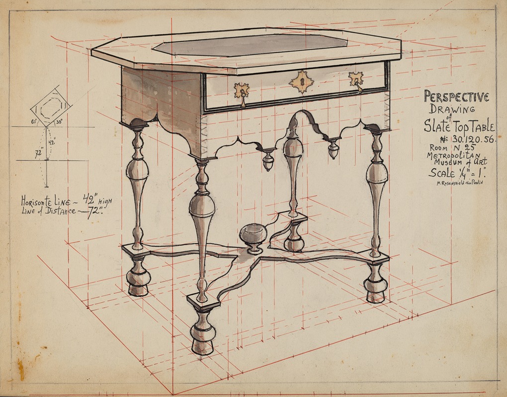 M. Rosenshield-von-Paulin - Slate-top Table