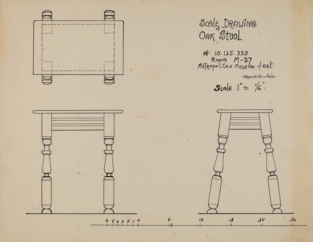 M. Rosenshield-von-Paulin - Stool