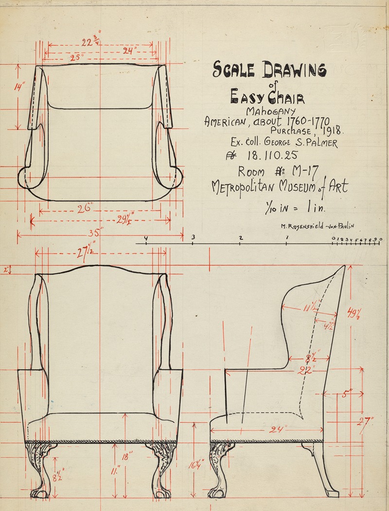 M. Rosenshield-von-Paulin - Wing Chair