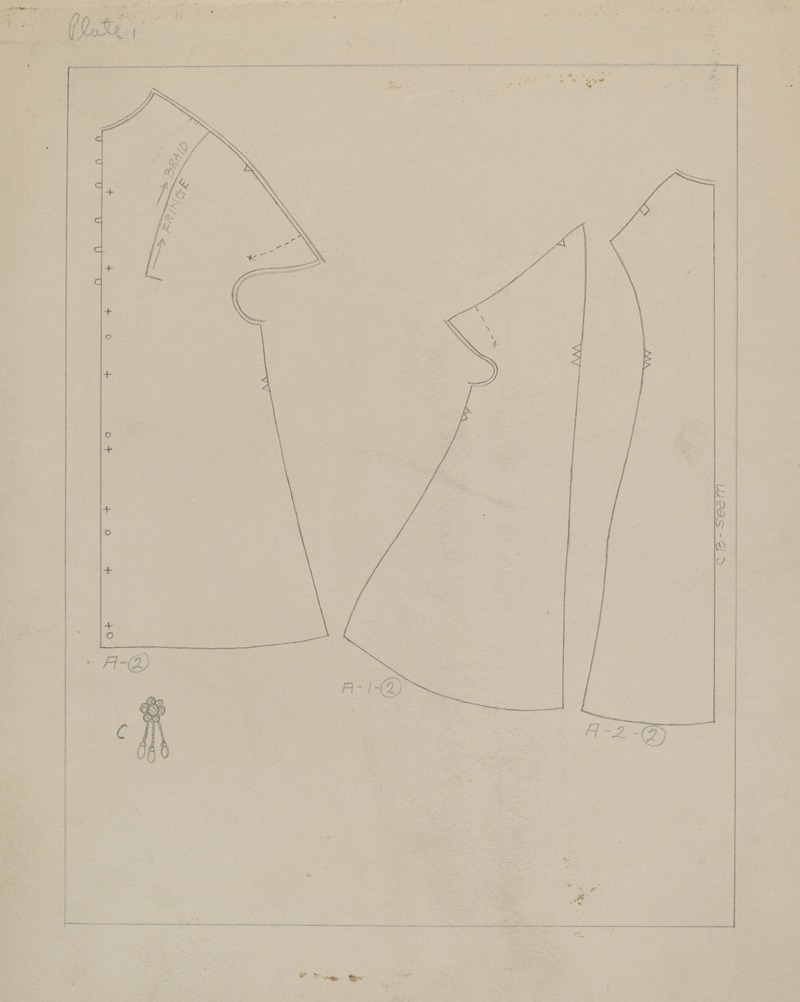 Mae A. Clarke - Coat (Pattern)