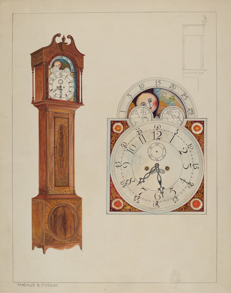 Magnus S. Fossum - Grandfather Clock