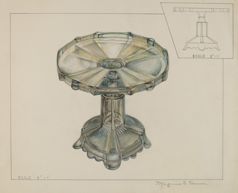 Magnus S. Fossum - Glass Cake Stand