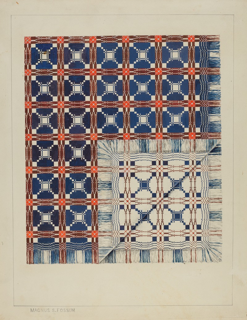 Magnus S. Fossum - Woven Coverlet