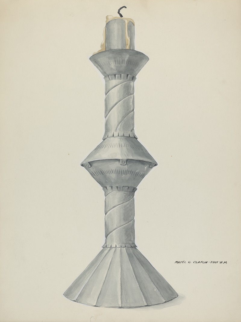 Majel G. Claflin - Penitente Altar Candle Stick