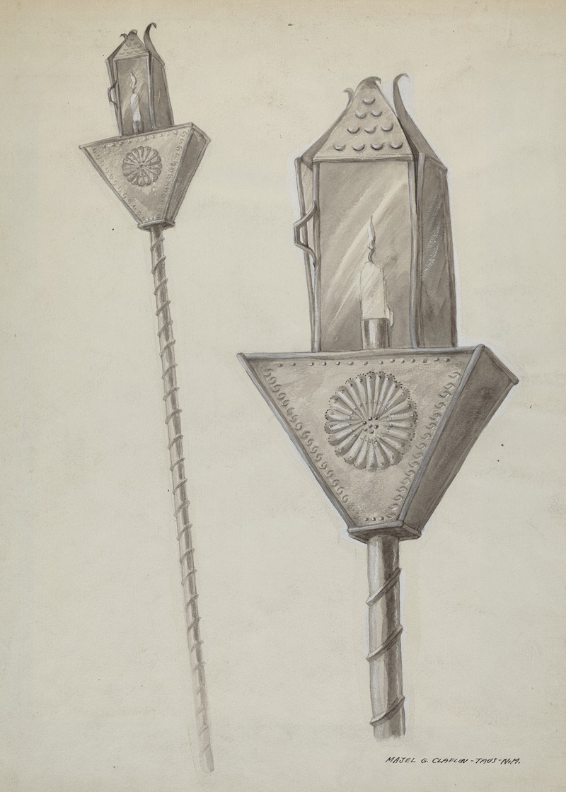 Majel G. Claflin - Penitente Processional Lantern