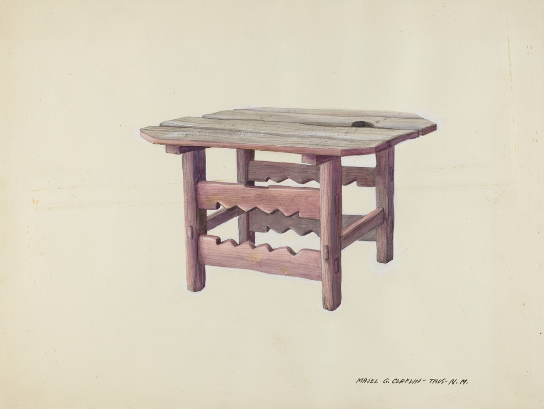 Majel G. Claflin - Small Table