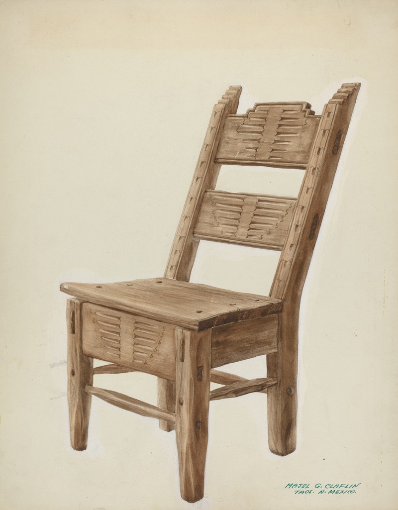 Majel G. Claflin - Wooden Chair
