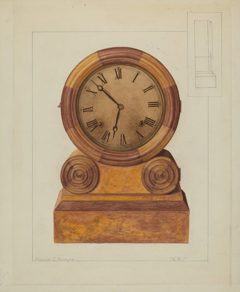 Manuel G. Runyan - Shelf Clock