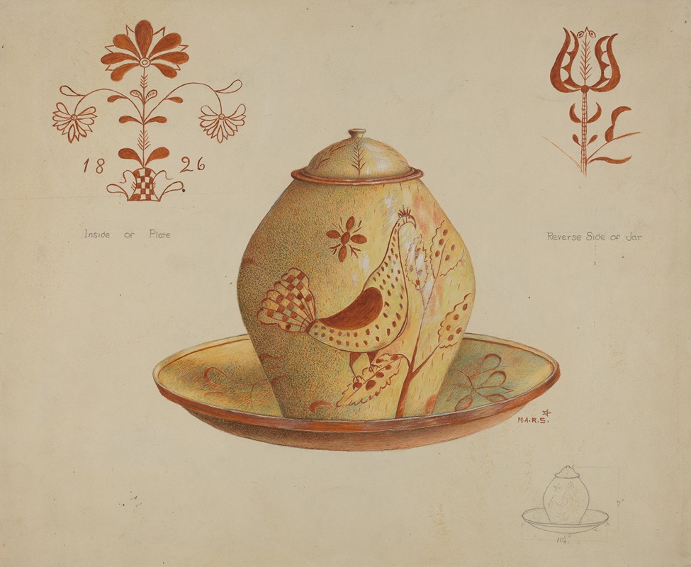 Margaret Stottlemeyer - Pa. German Covered Jar