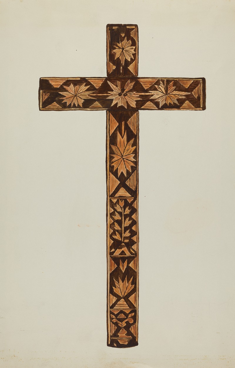 Margery Parish - Straw Inlay Cross