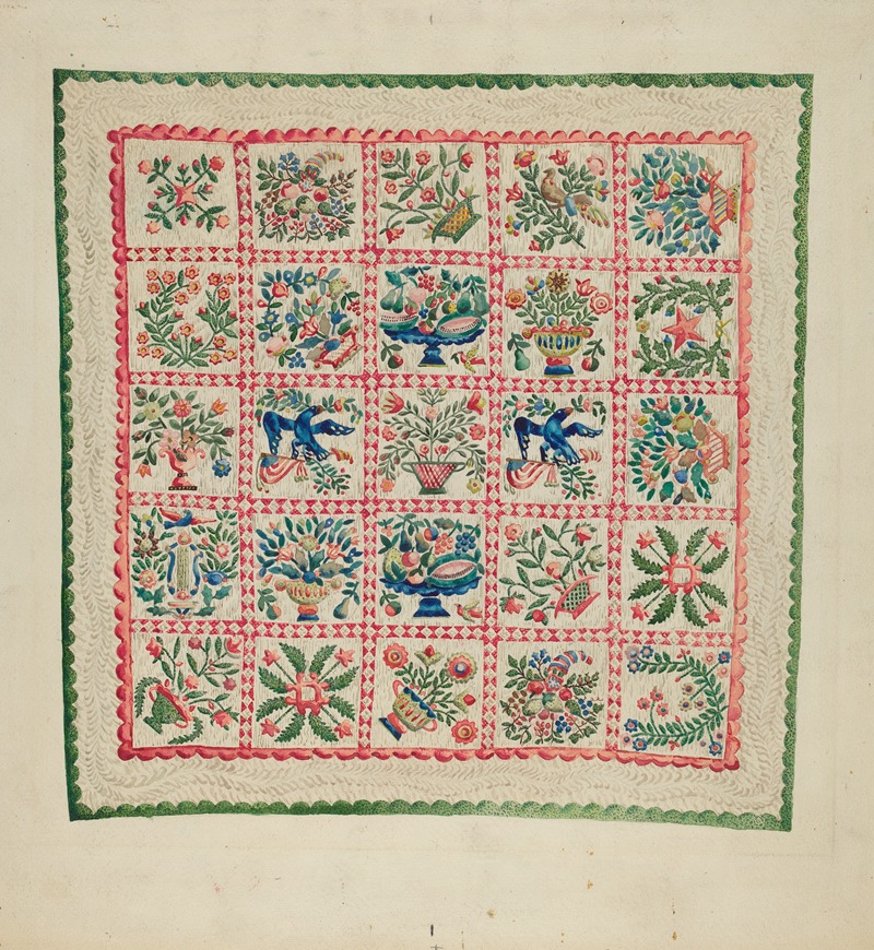 Marian Curtis Foster - Applique Quilt