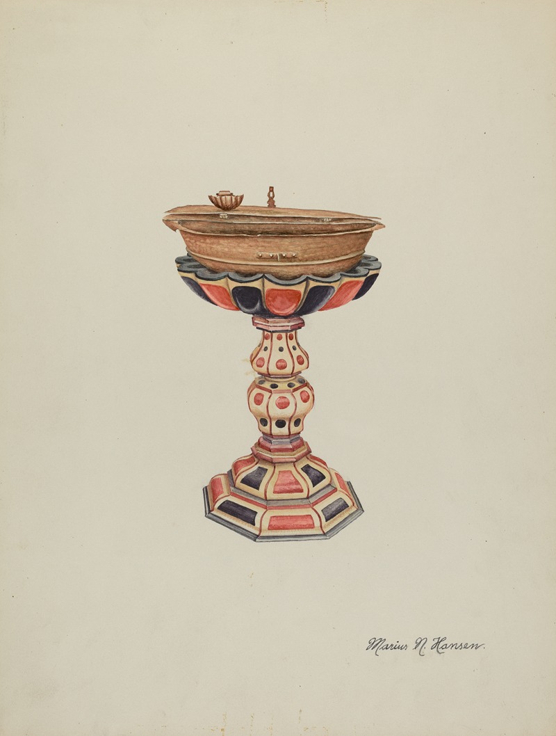 Marius Hansen - Baptismal Font & Stand