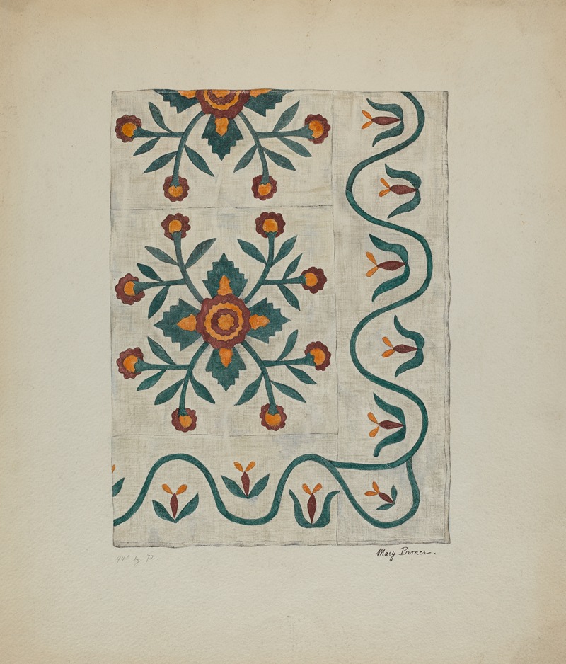 Mary Berner - Applique Bedspread