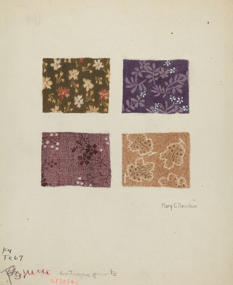 Mary C. Davidson - Printed Swatches