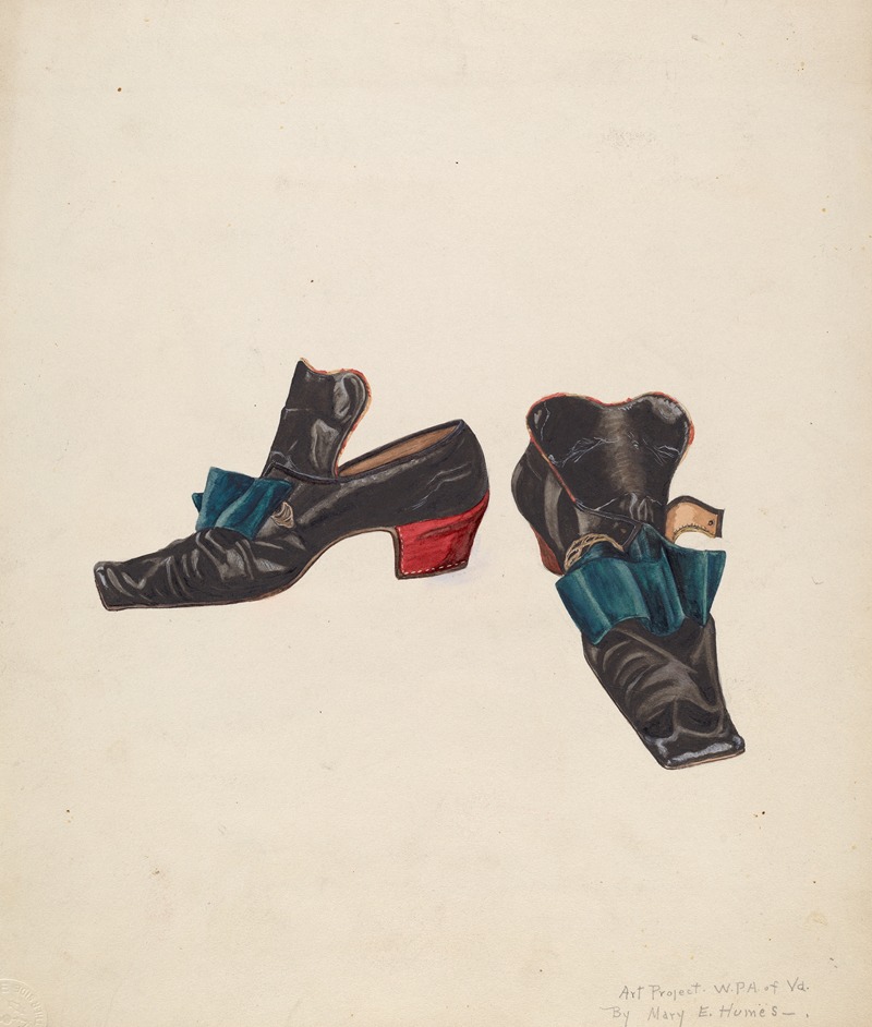 Mary E. Humes - Man’s Slippers