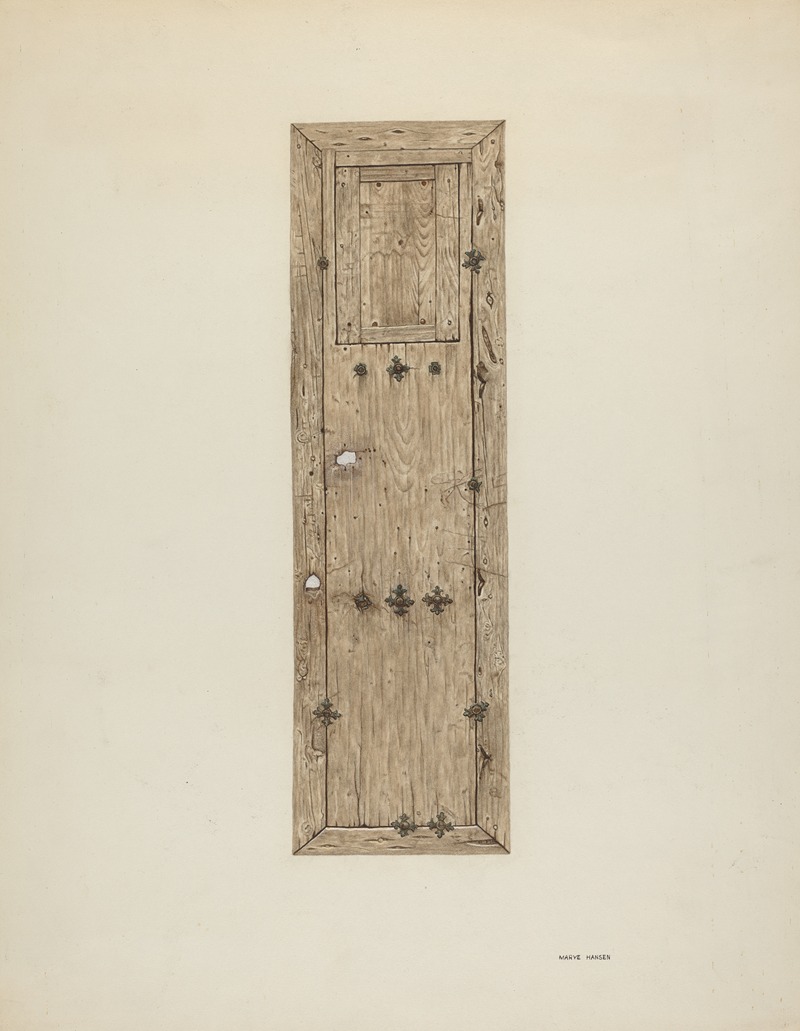 Mary Hansen - Copper-studded Door (One of a Pair)
