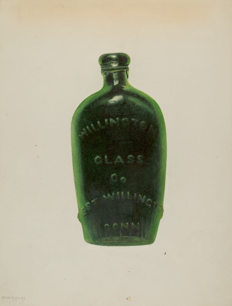 Maud M. Holme - Liberty Glass Bottle