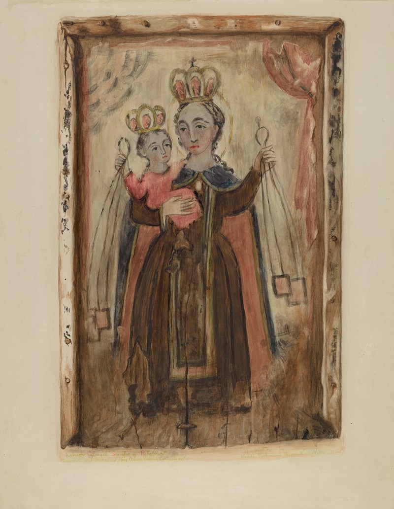 Maude Valle - Retablo (Our Lady of Carmel)