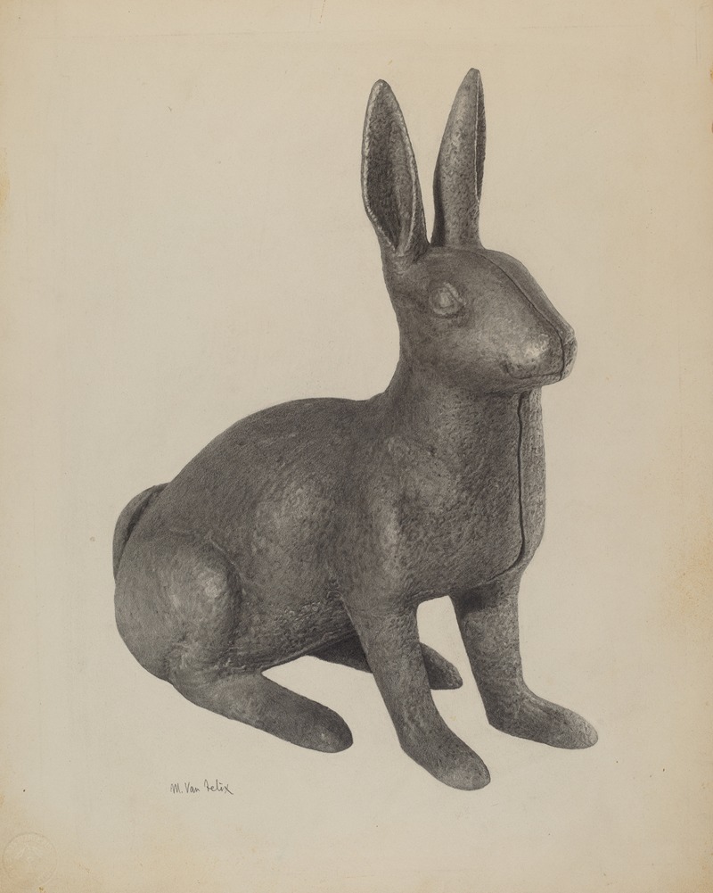 Maurice Van Felix - Garden Figure (Rabbit)