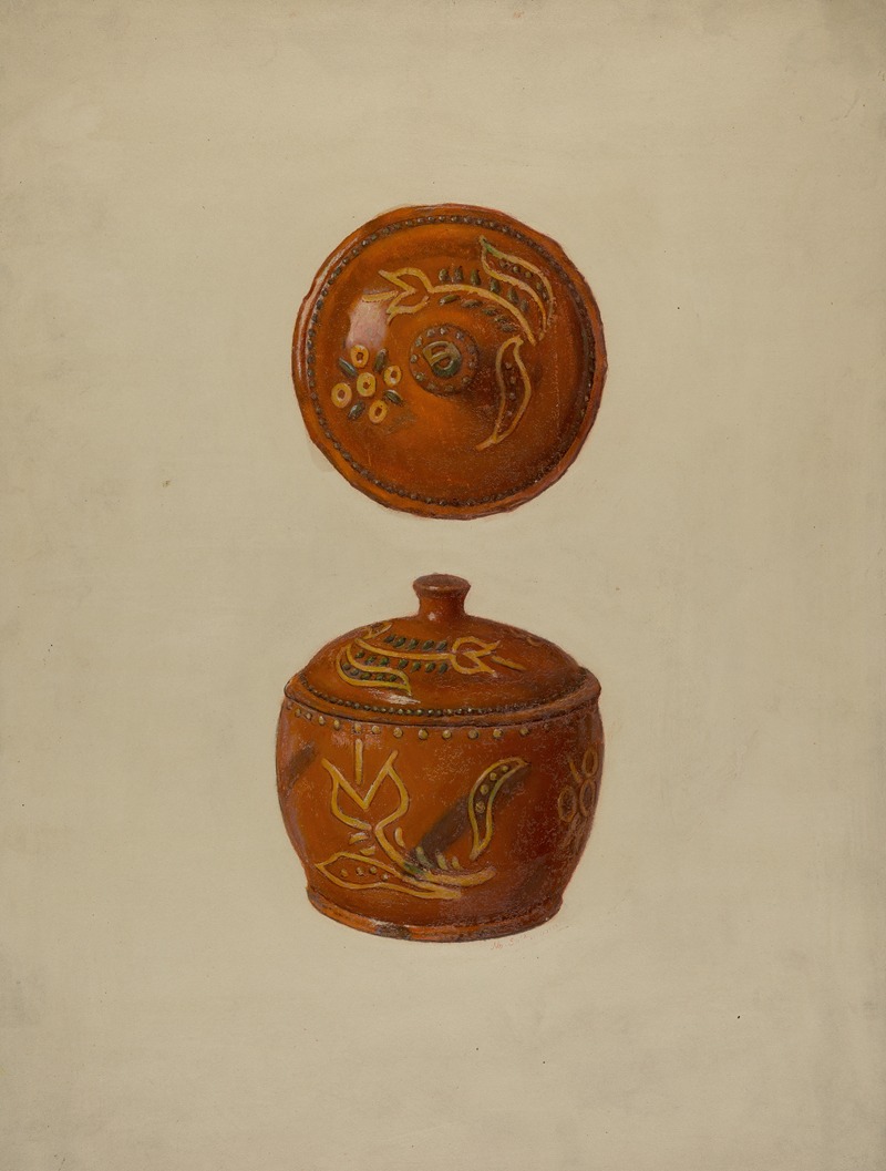 Max Soltmann - Pa. German Jar with Cover