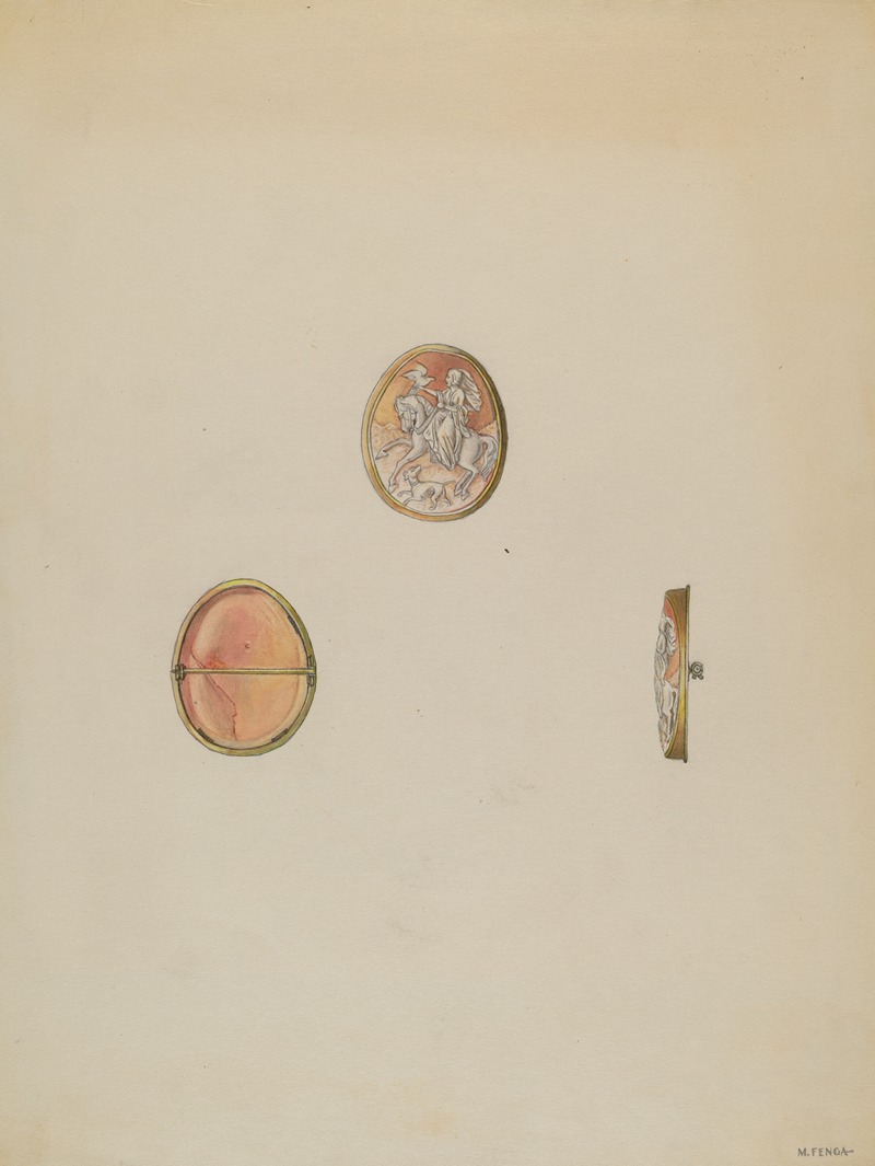 Michael Fenga - Cameo Brooch