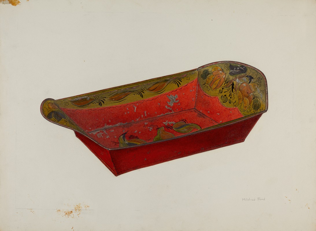 Mildred Ford - Toleware Bread Tray