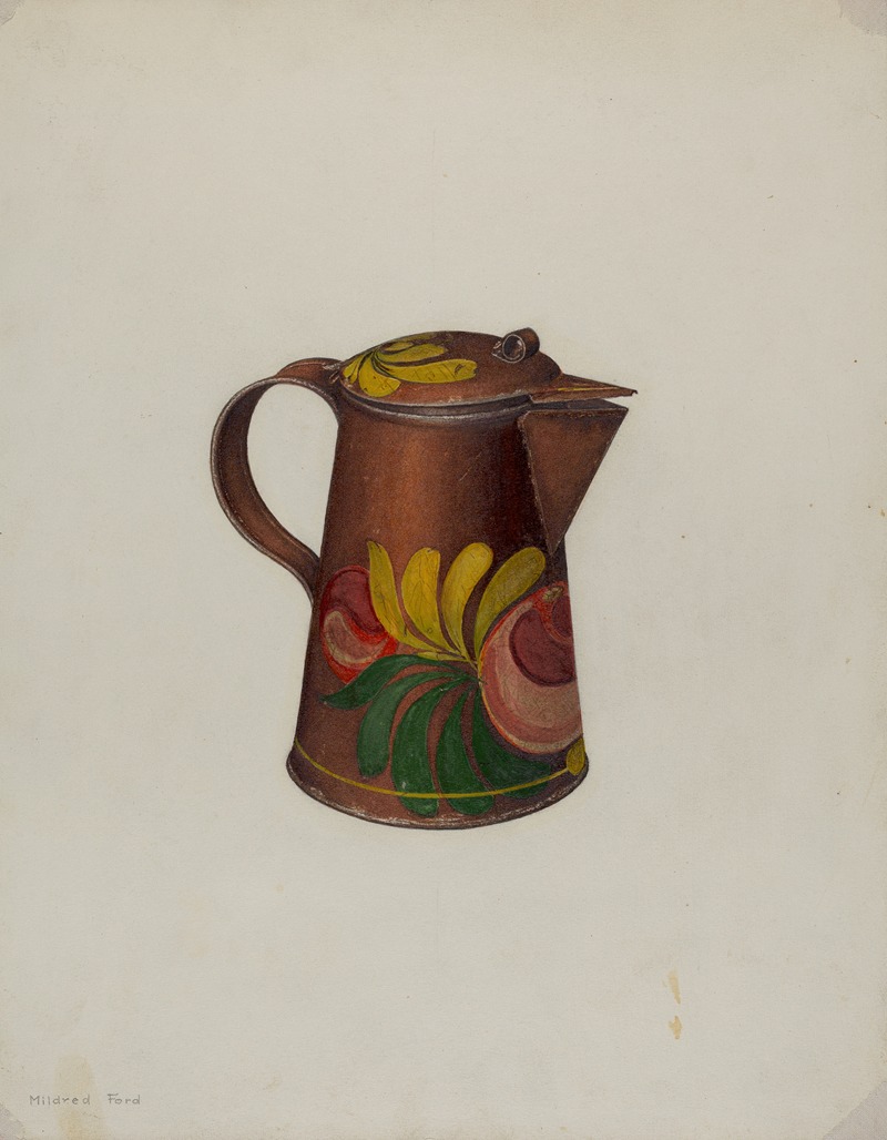 Mildred Ford - Toleware Syrup Pot