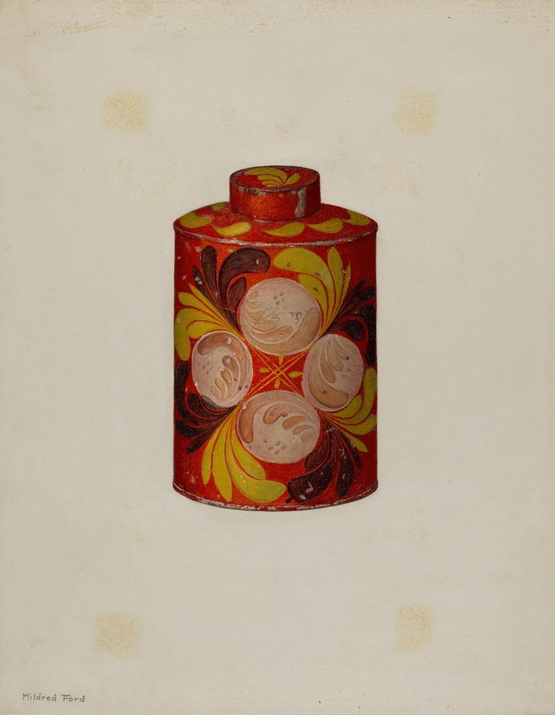 Mildred Ford - Toleware Tea Caddy