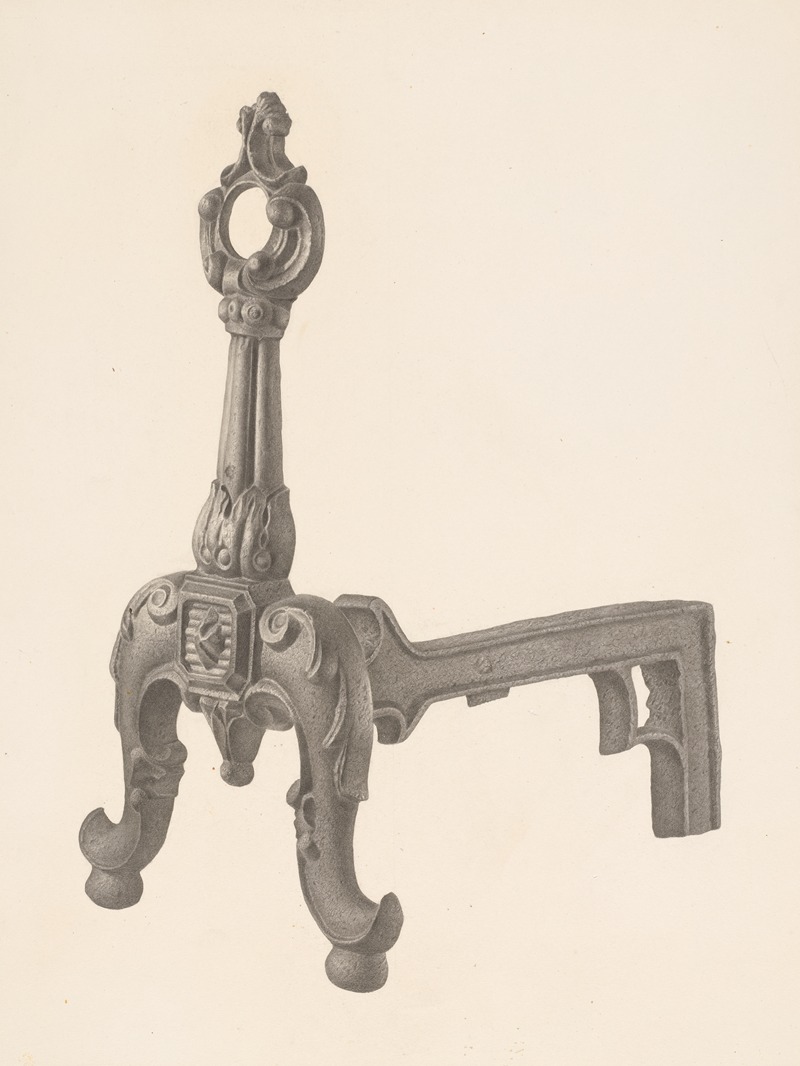 Milton Grubstein - Andiron (one of pair)