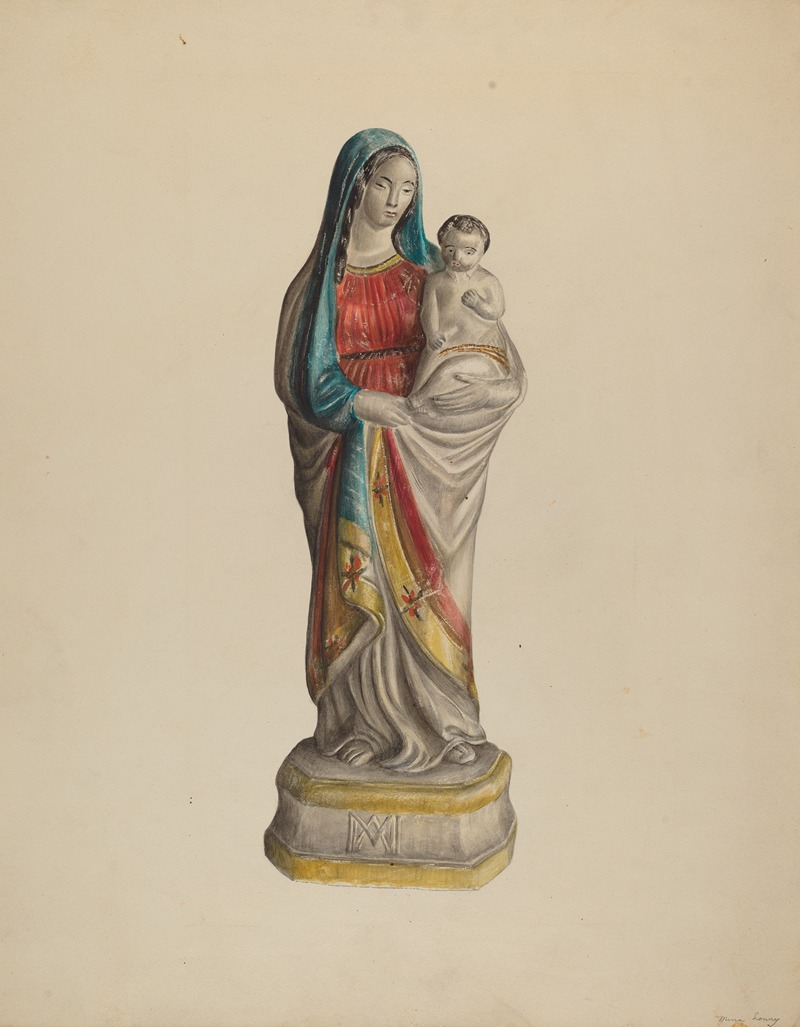 Mina Lowry - Madonna and Child