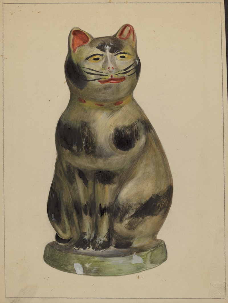 Mina Lowry - Pa. German Chalkware Cat