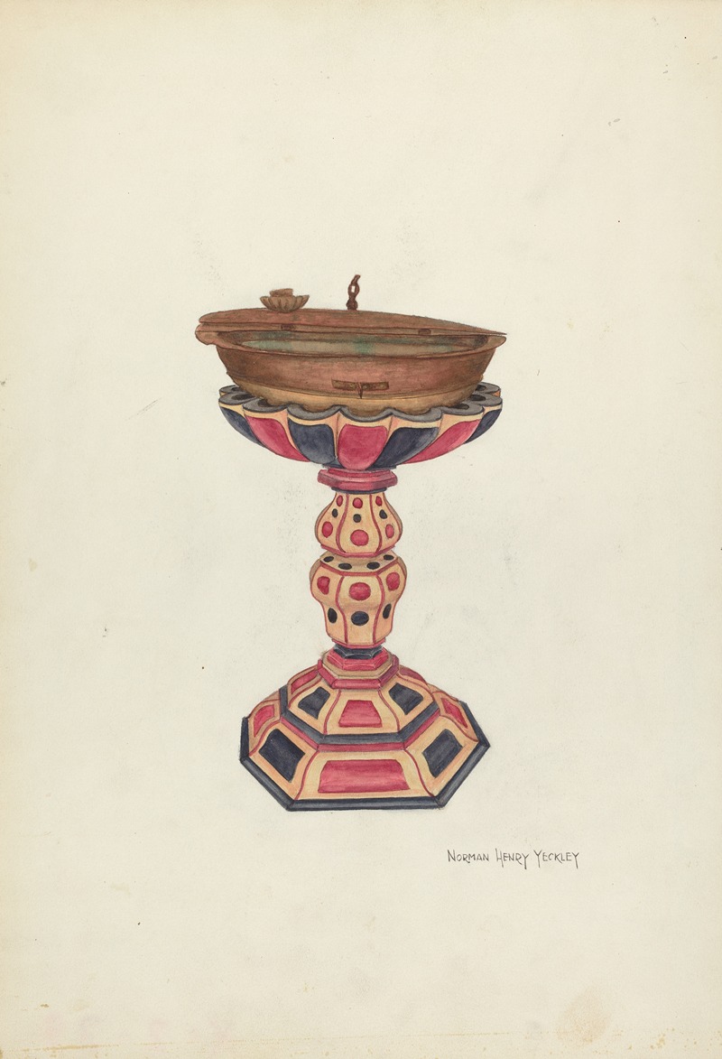N.H. Yeckley - Baptismal Font and Stand