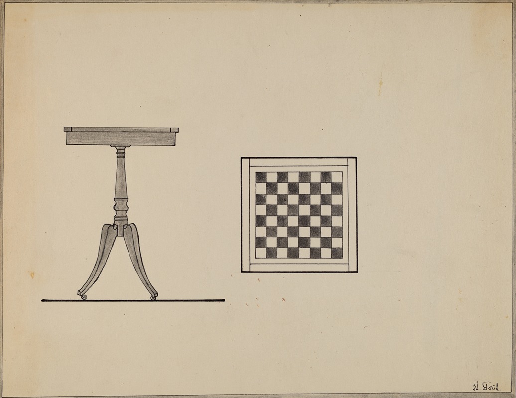 Nicholas Gorid - Checkerboard Table