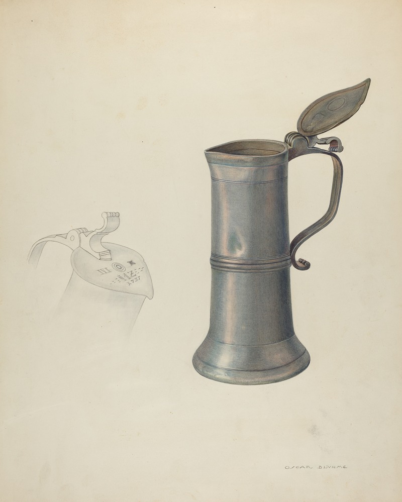 Oscar Bluhme - Pewter Tankard