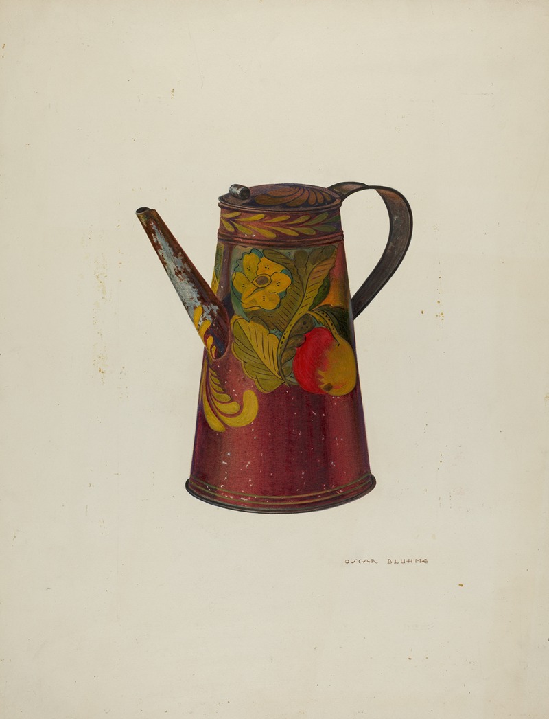 Oscar Bluhme - Toleware Teapot