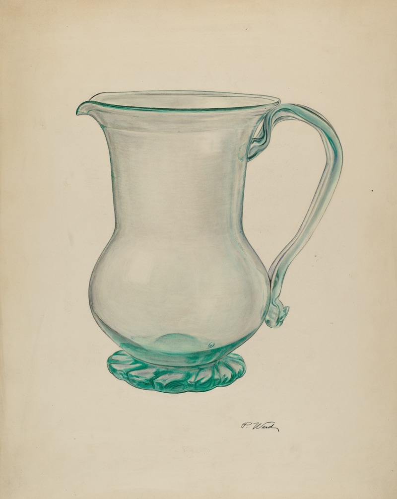 Paul Ward - Glass Water Pitcher