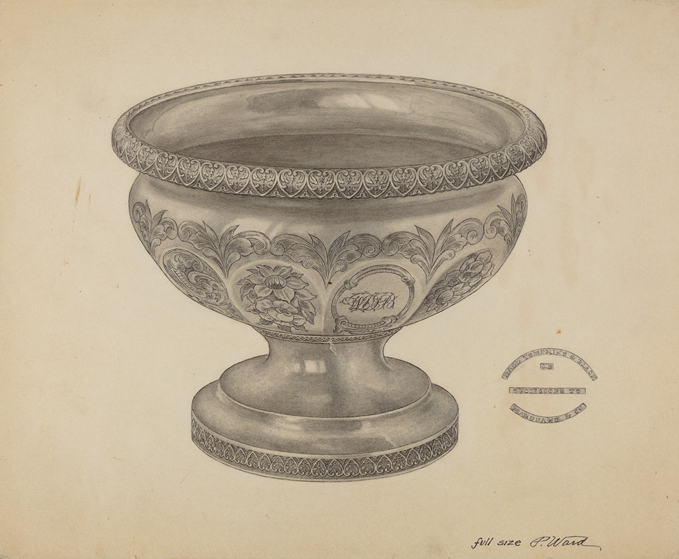 Paul Ward - Silver Christening Bowl
