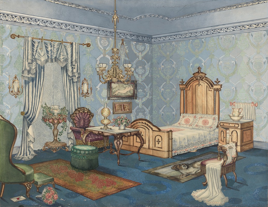 Perkins Harnly - Bedroom, 1882