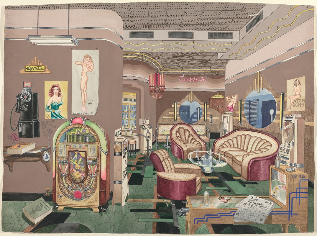 Perkins Harnly - Cocktail Lounge, 1946