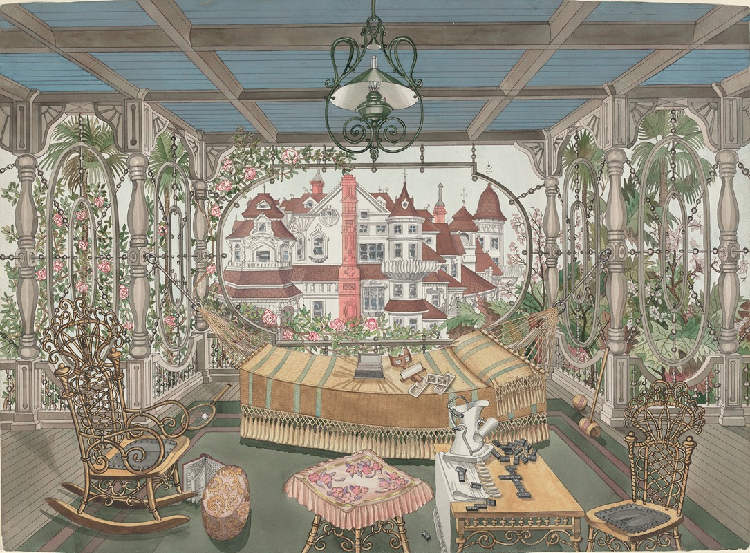 Perkins Harnly - Veranda, 1885