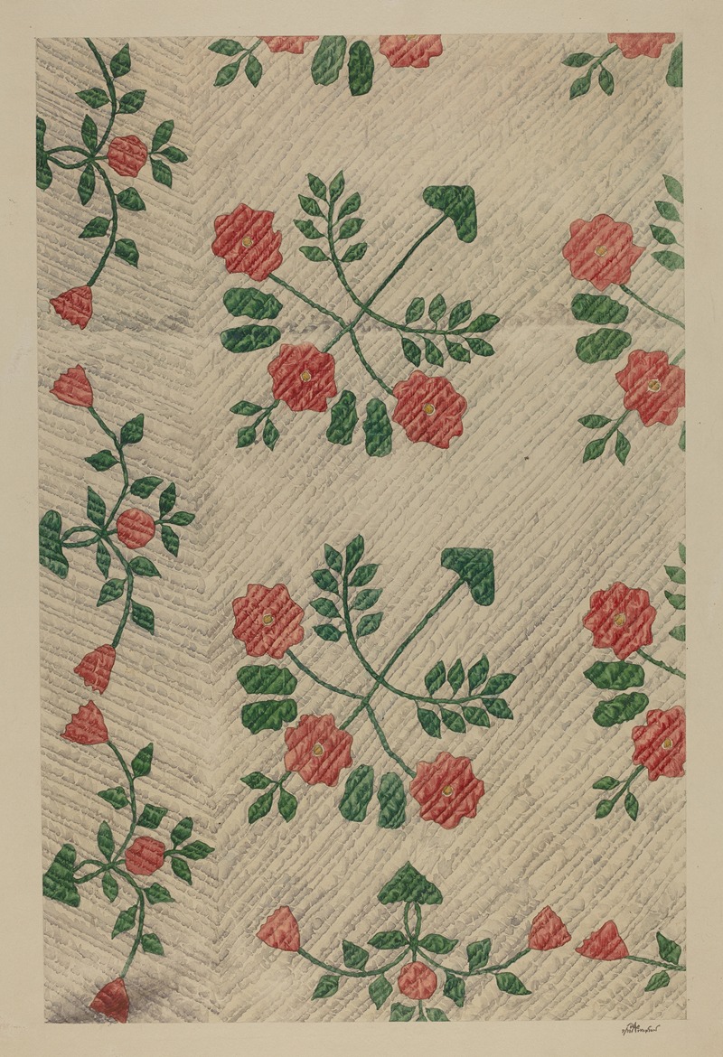 Ralph Atkinson - Quilt – Rose Design