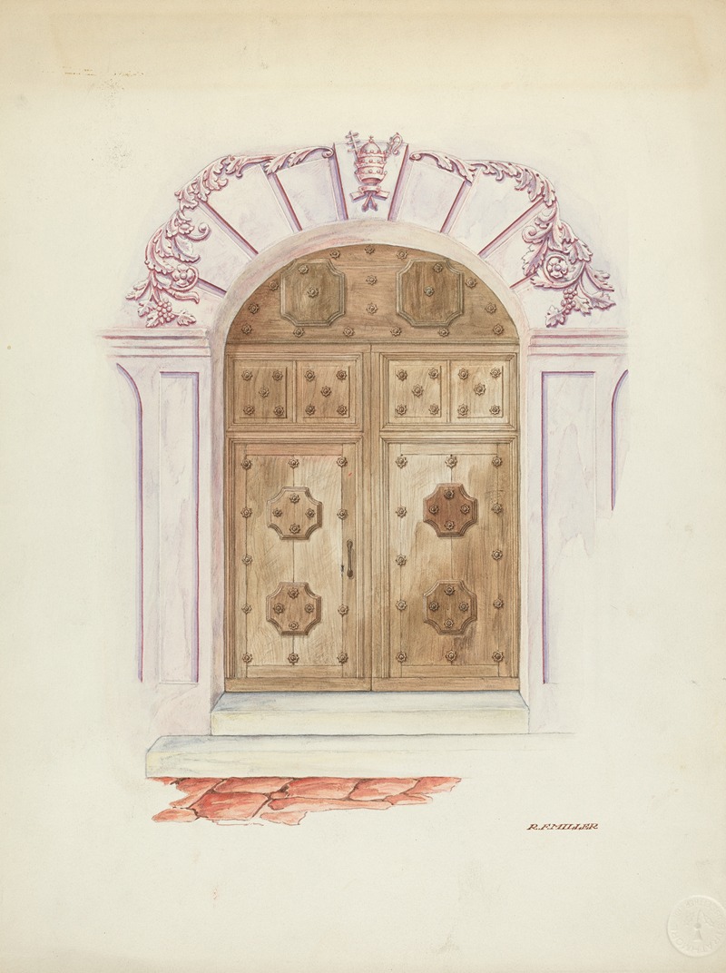 Randolph F. Miller - Doorway and Wall Painting