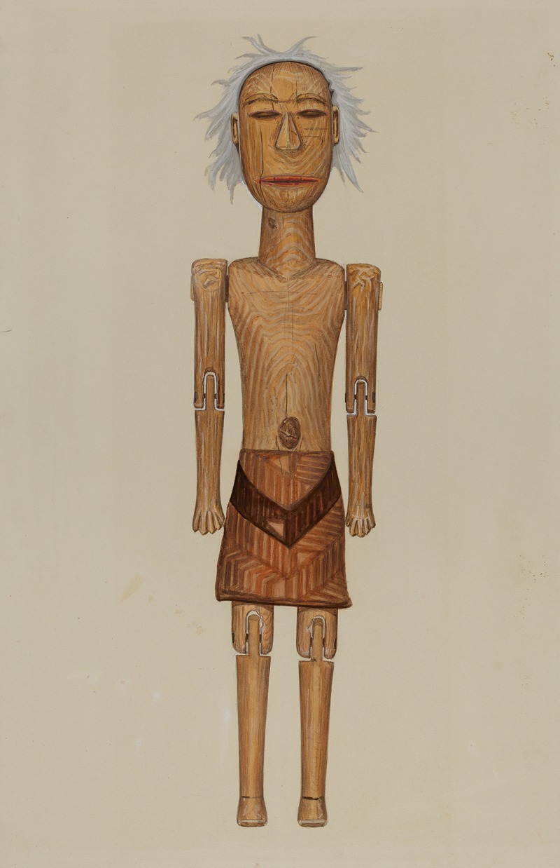 Rex F. Bush - Wooden Indian Doll