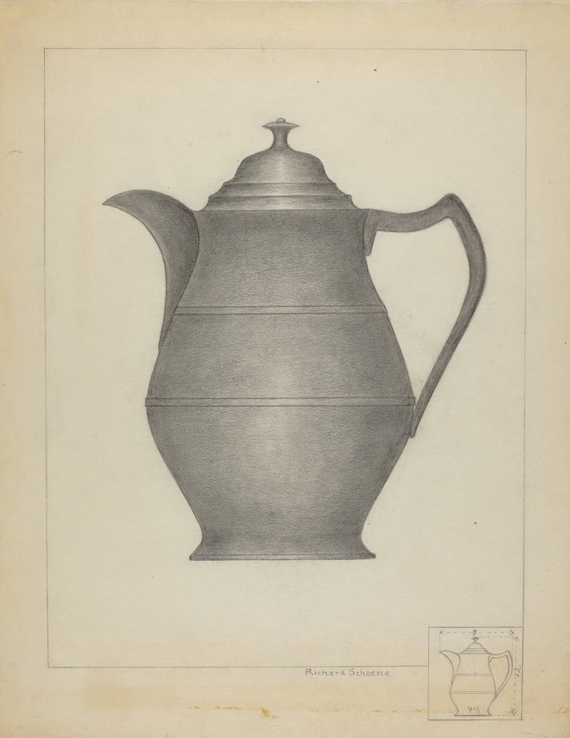 Richard Schoene - Pewter Pitcher