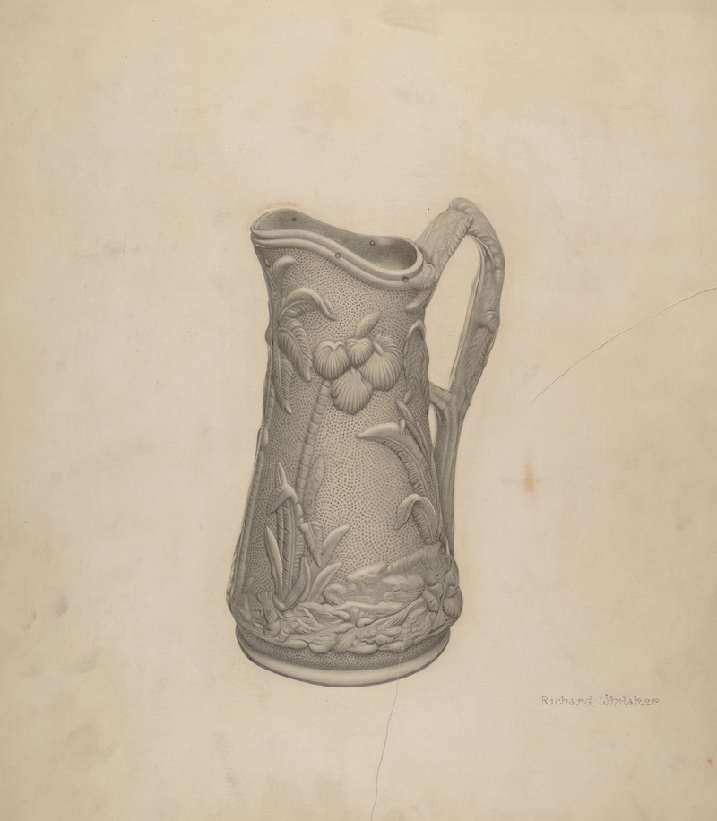 Richard Whitaker - Parian Ware Syrup Pitcher