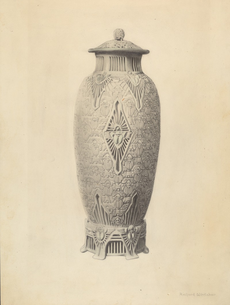 Richard Whitaker - Robineau Scarab Vase