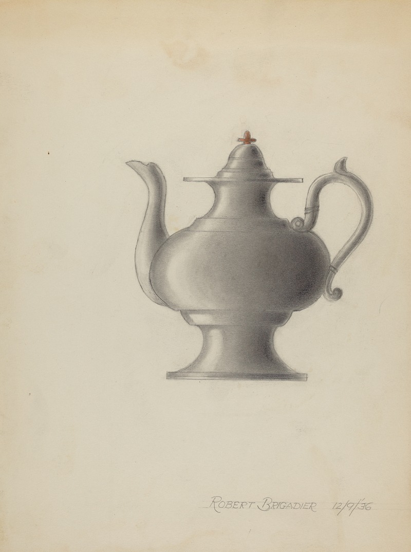 Robert Brigadier - Pewter Teapot