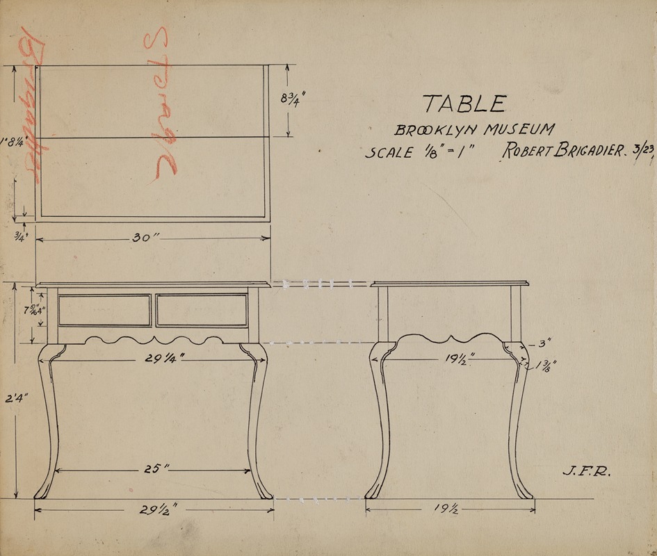 Robert Brigadier - Table