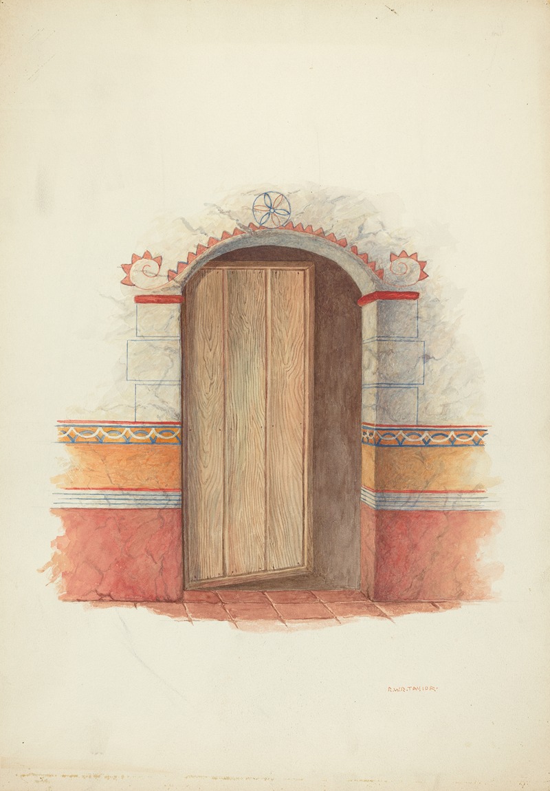 Robert W.R. Taylor - Wall Painting and Door (Interior)